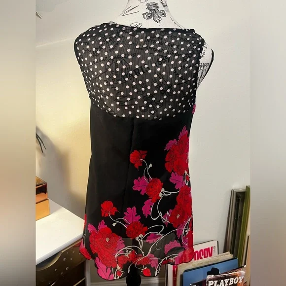 Jonathan Martin Sheer Floral Blouse (Size S) - Picture 2 of 3